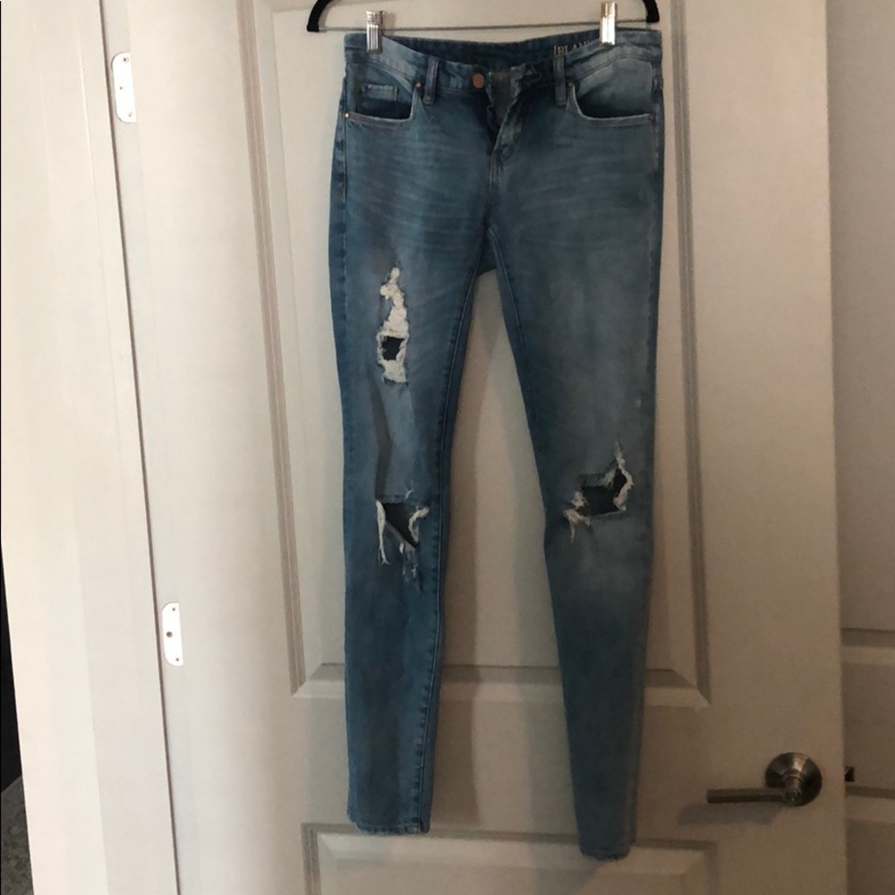Blank NYC distressed skinny jeans